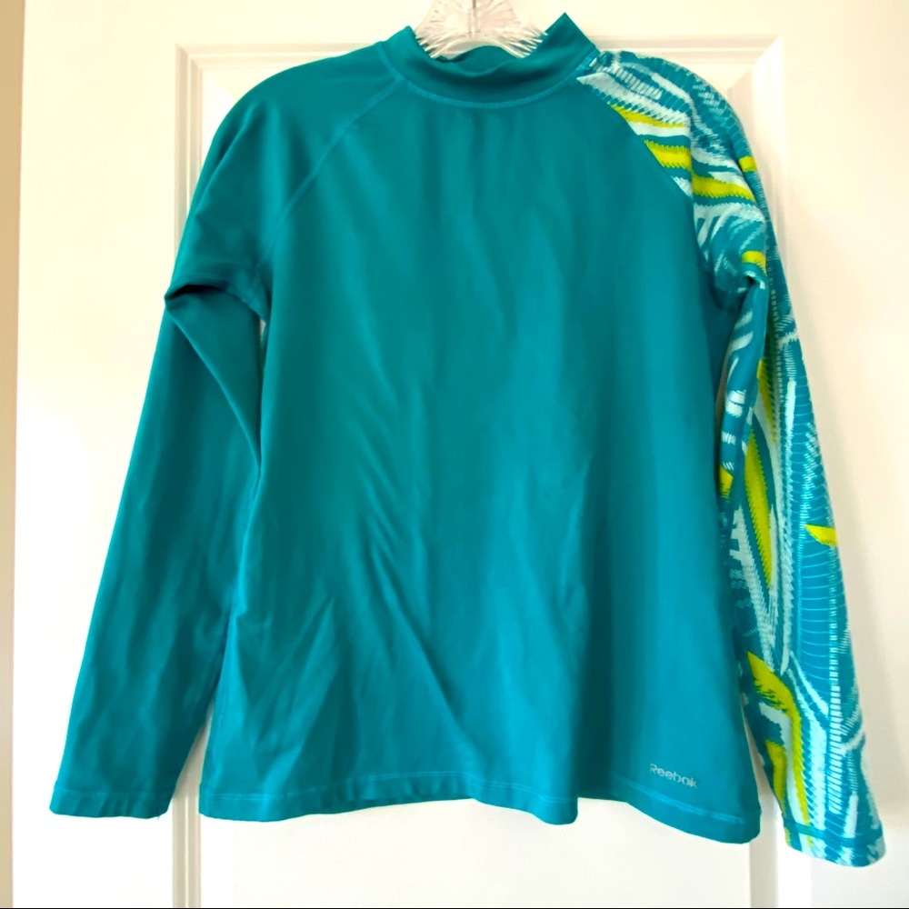 Reebok Green Rashguard Sun-Protection Heavyweight